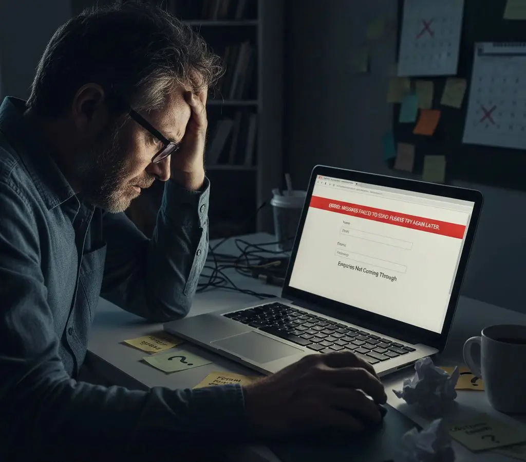 Contact form not working or enquiries not coming through