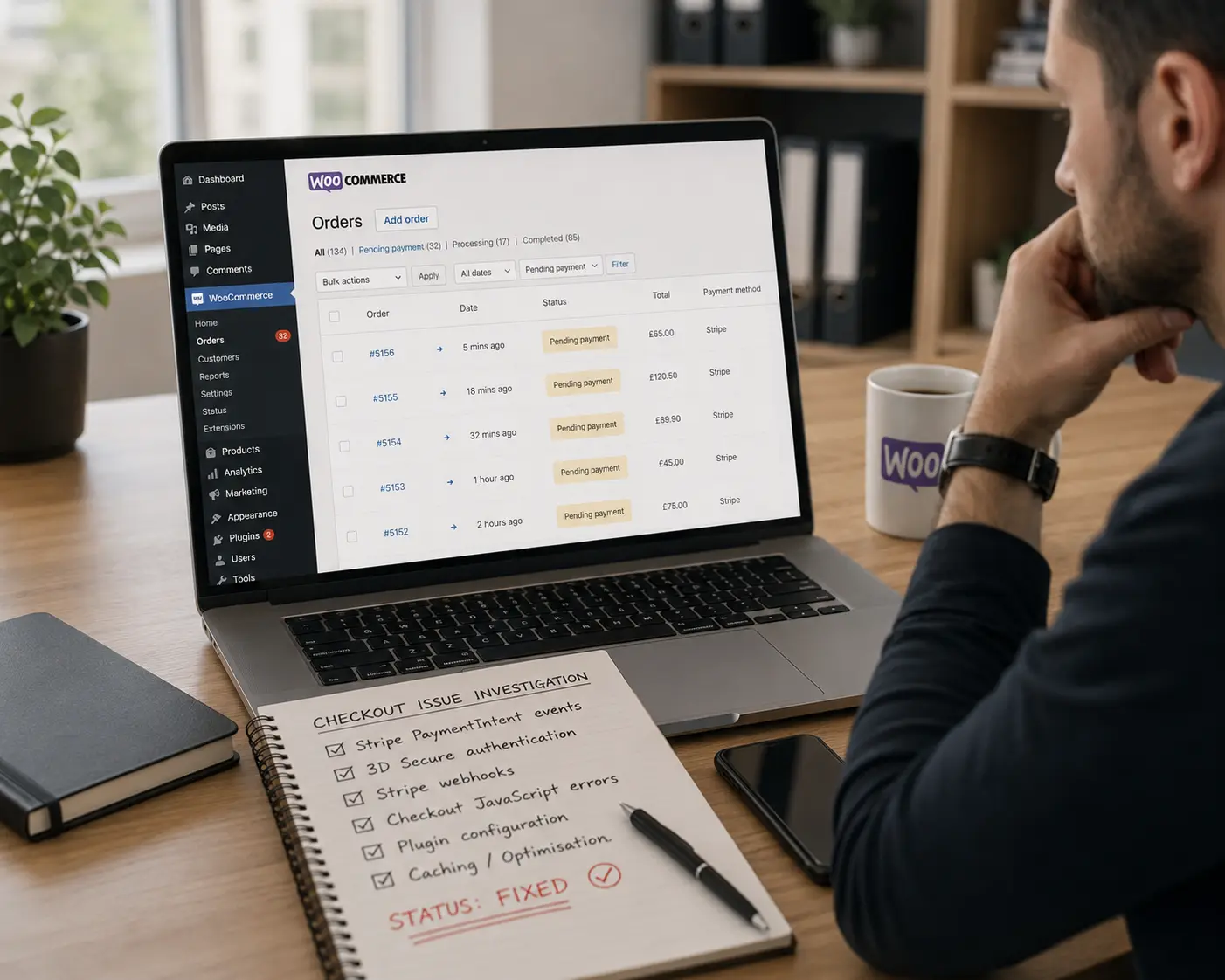 Emergency WooCommerce and Stripe checkout repair
