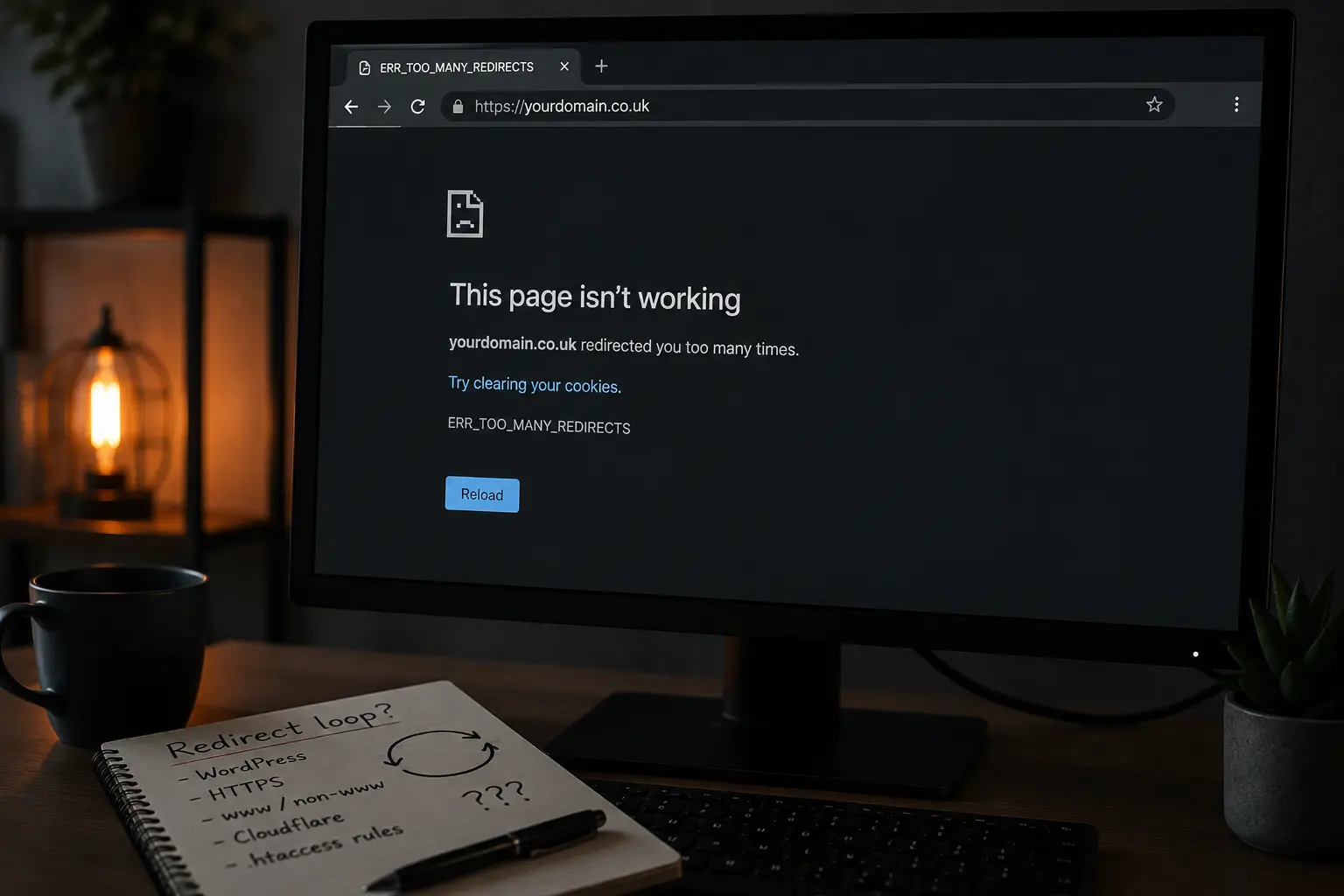 WordPress redirect loop error