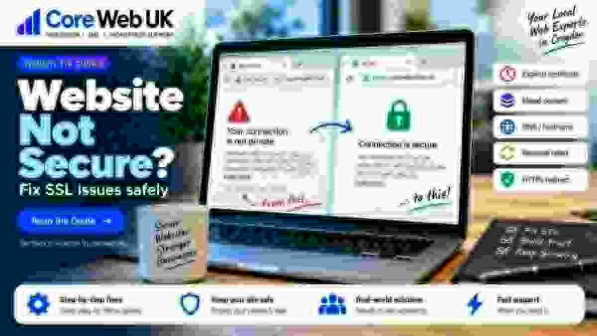 Website SSL certificate warning and secure connection