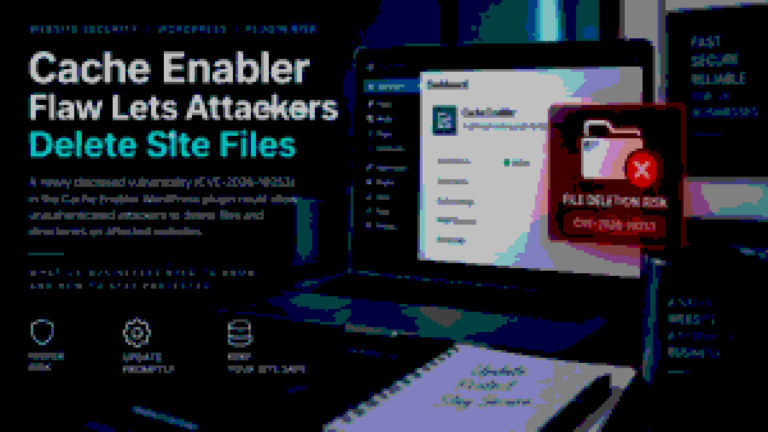 Cache Enabler WordPress vulnerability warning